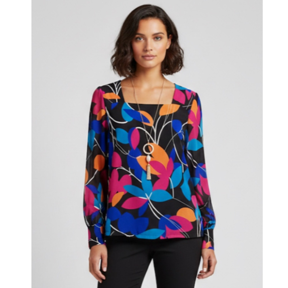 Calvin Klein Vibrant Floral Top XL